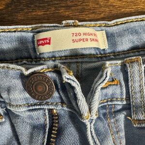Levi's Kids Light Blue Jeans 720 high rise super skinny
